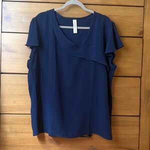 B Navy Blouse Blouse | XXL